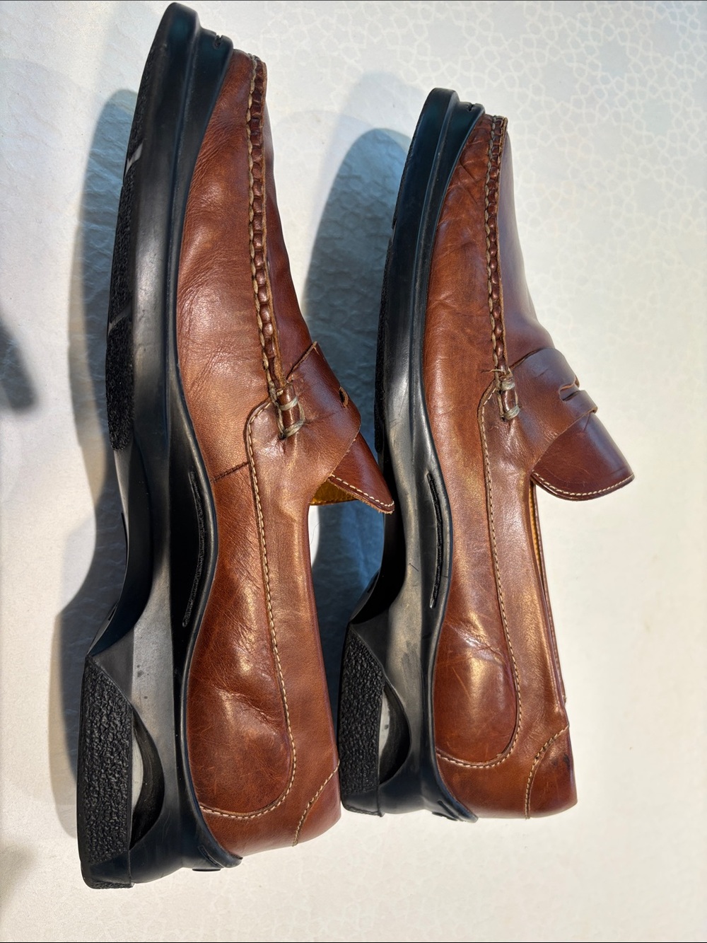Classic Men's Nike Air Penny Loafers in Brown - Picture 3 of 9